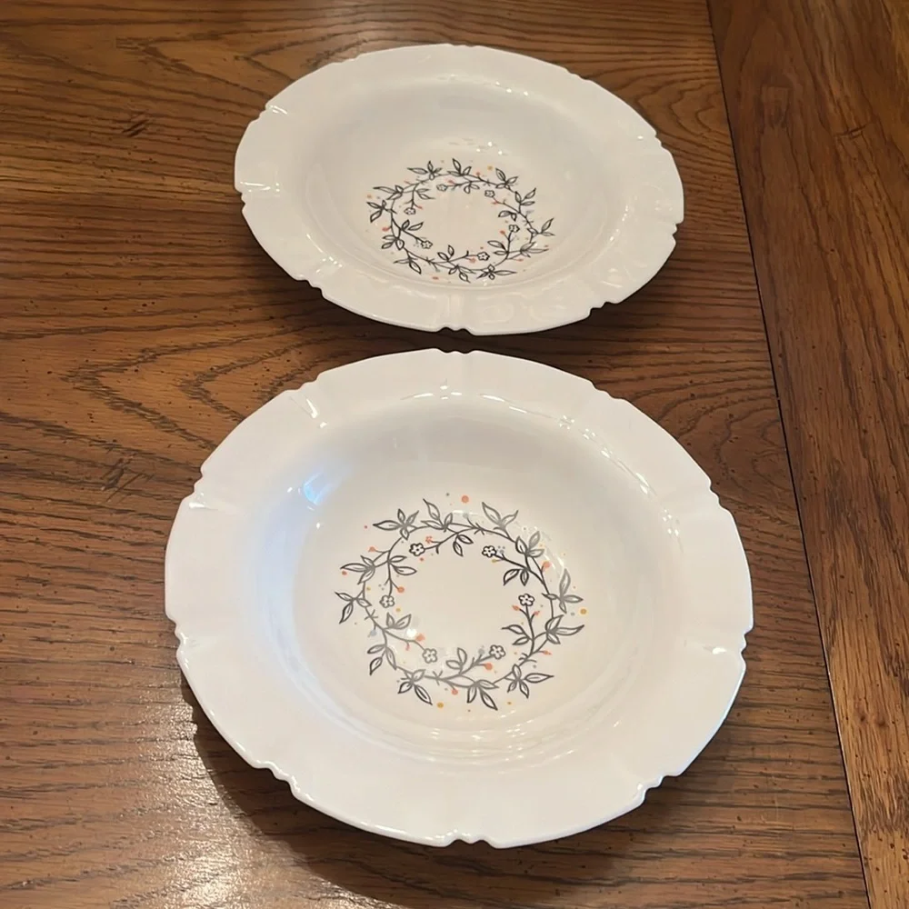 IKEA scanning floral wreath bowls, set‎ of 2